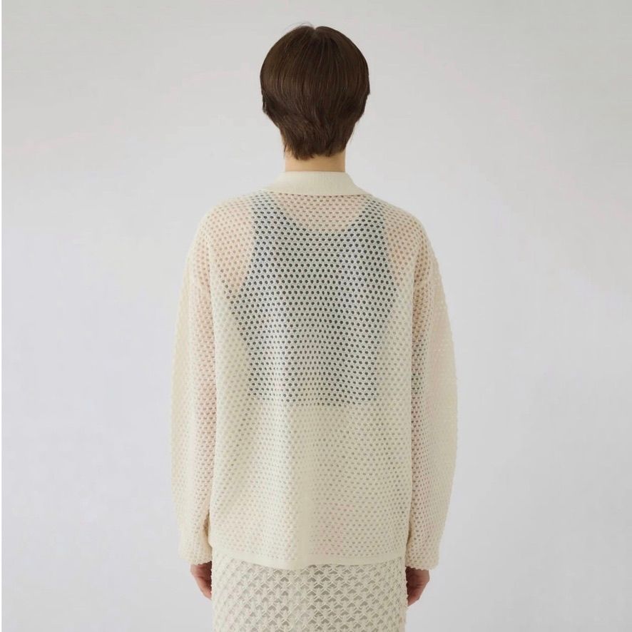 RIM.ARK - 完売　リムアーク　Lace knit SH レースニットシャツ Lace knit SH レースニットシャツ（ニット/セーター）｜RIM.ARK