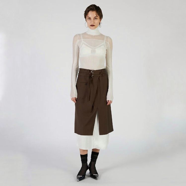【残り一点】Soft High Gauge Panel Knit