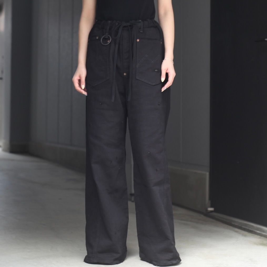 【残りわずか】Home Wide Jeans With Damaged(INLAY DENIM)