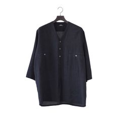 【残り一点】Collarless S/S Shirt