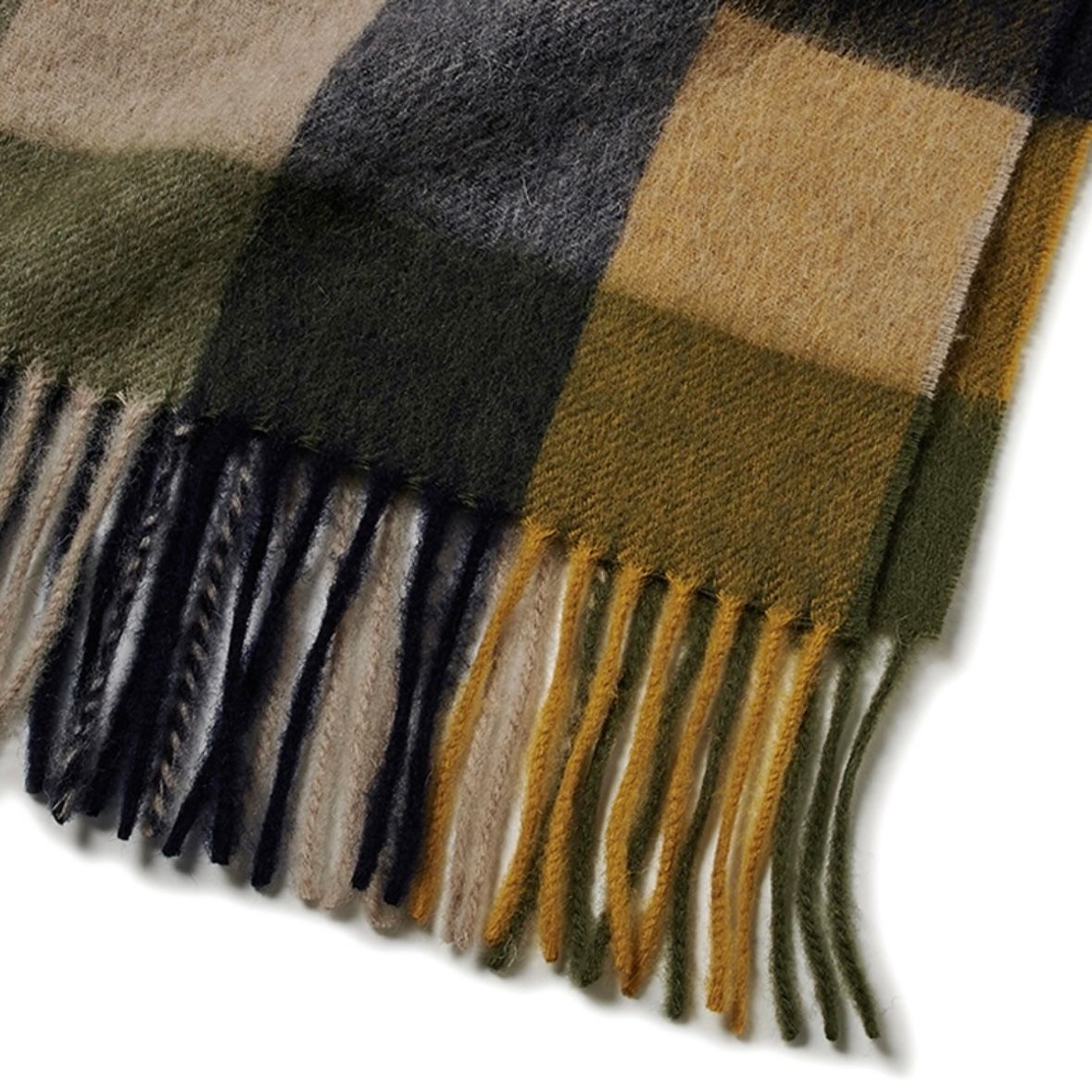 【残り一点】Lambswool Tattersall Scarf