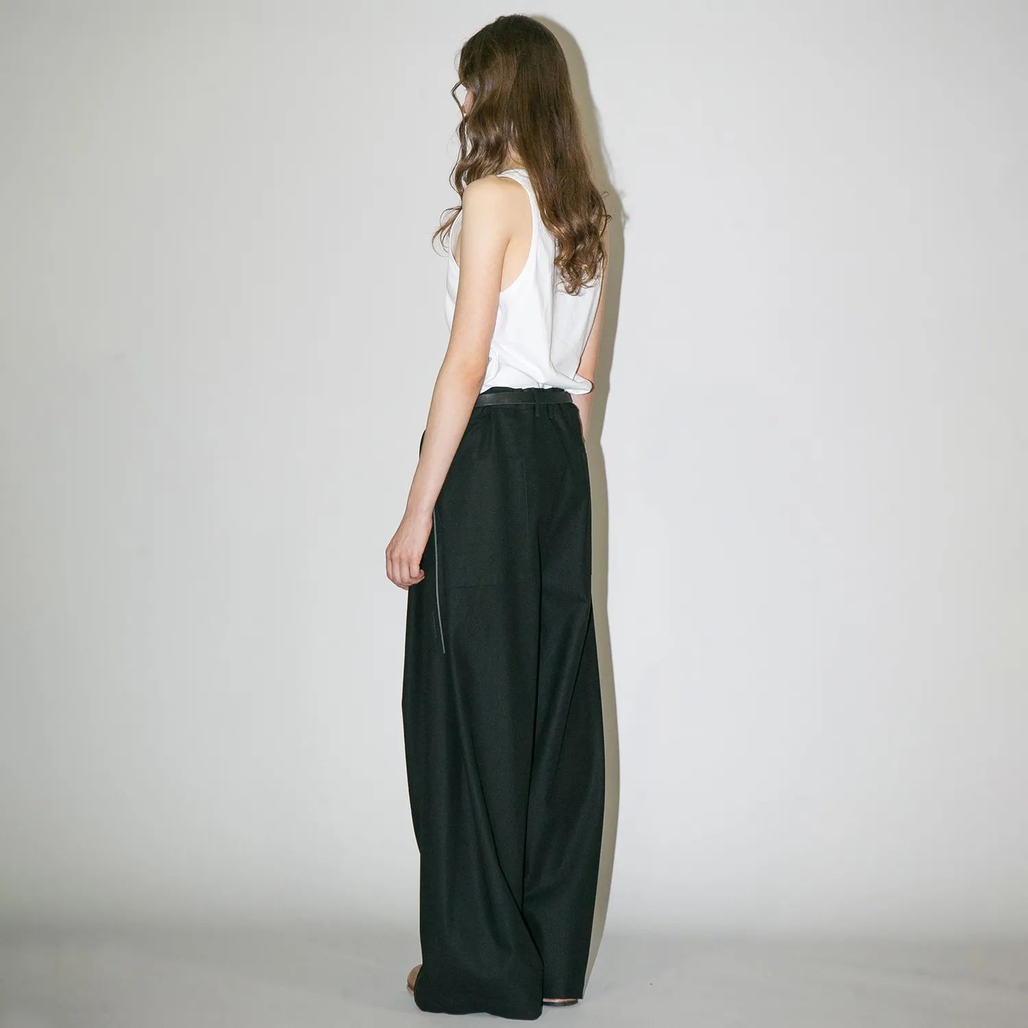 【残り一点】コットンツイルワイドパンツ