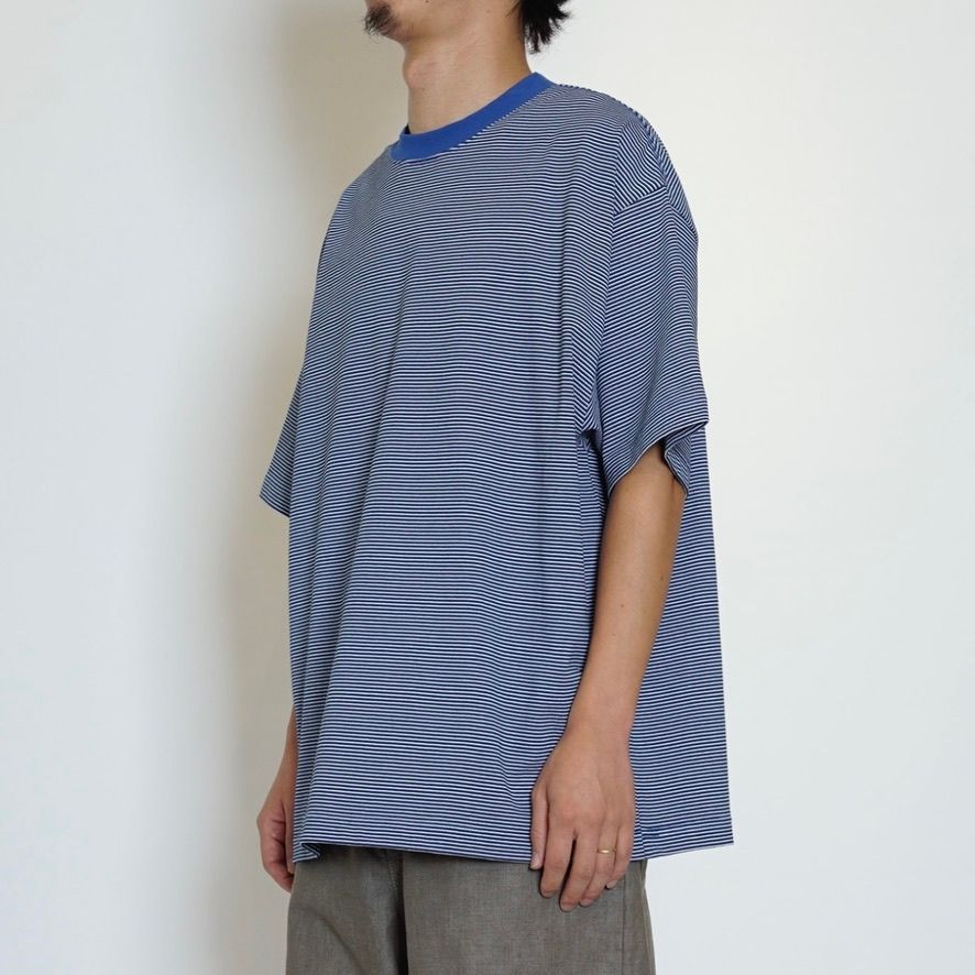 【残りわずか】Mercerization Border Wide S/S Tee