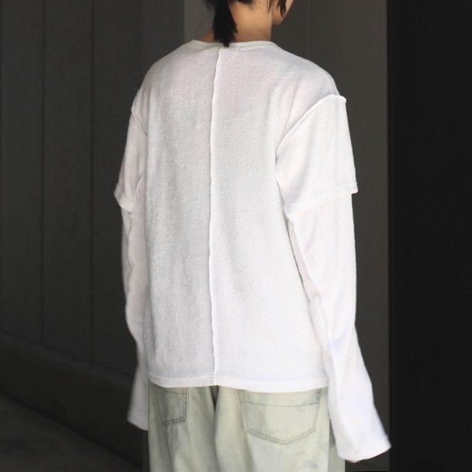 【残りわずか】Terry Double Layer Long Sleeve T-shirt