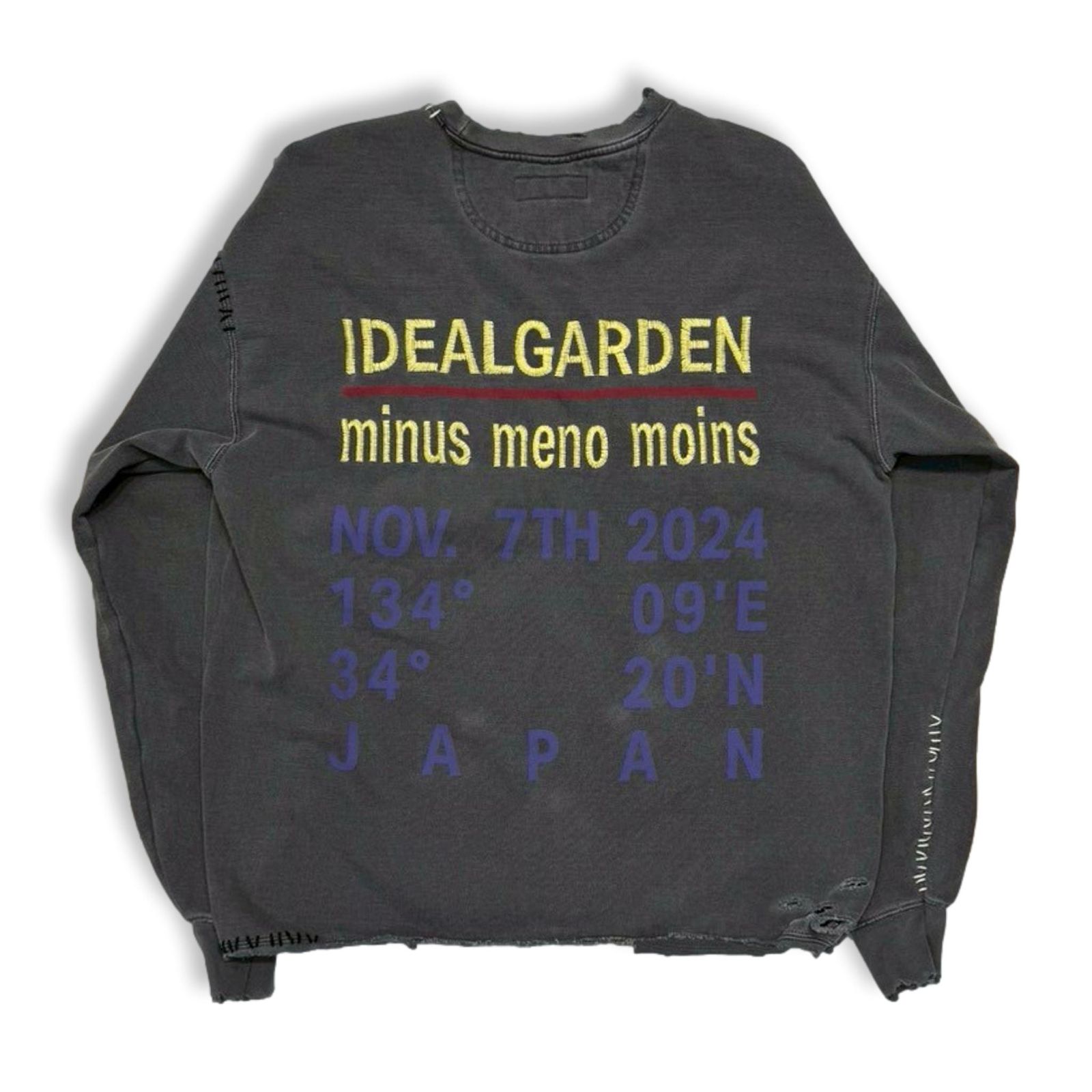 【残り一点】Bootleg DIY Crew Sweat With Repaired(COORDINATE)