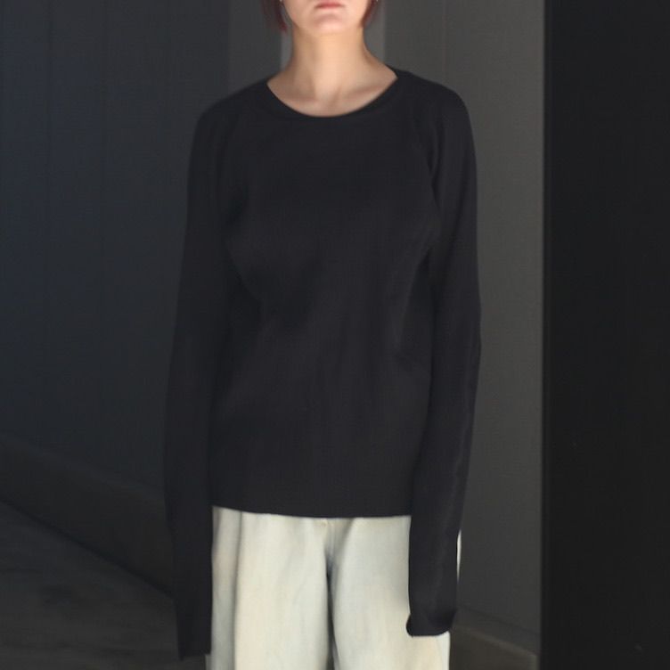 【残りわずか】Panelled Ribbed Long Sleeve T-shirt