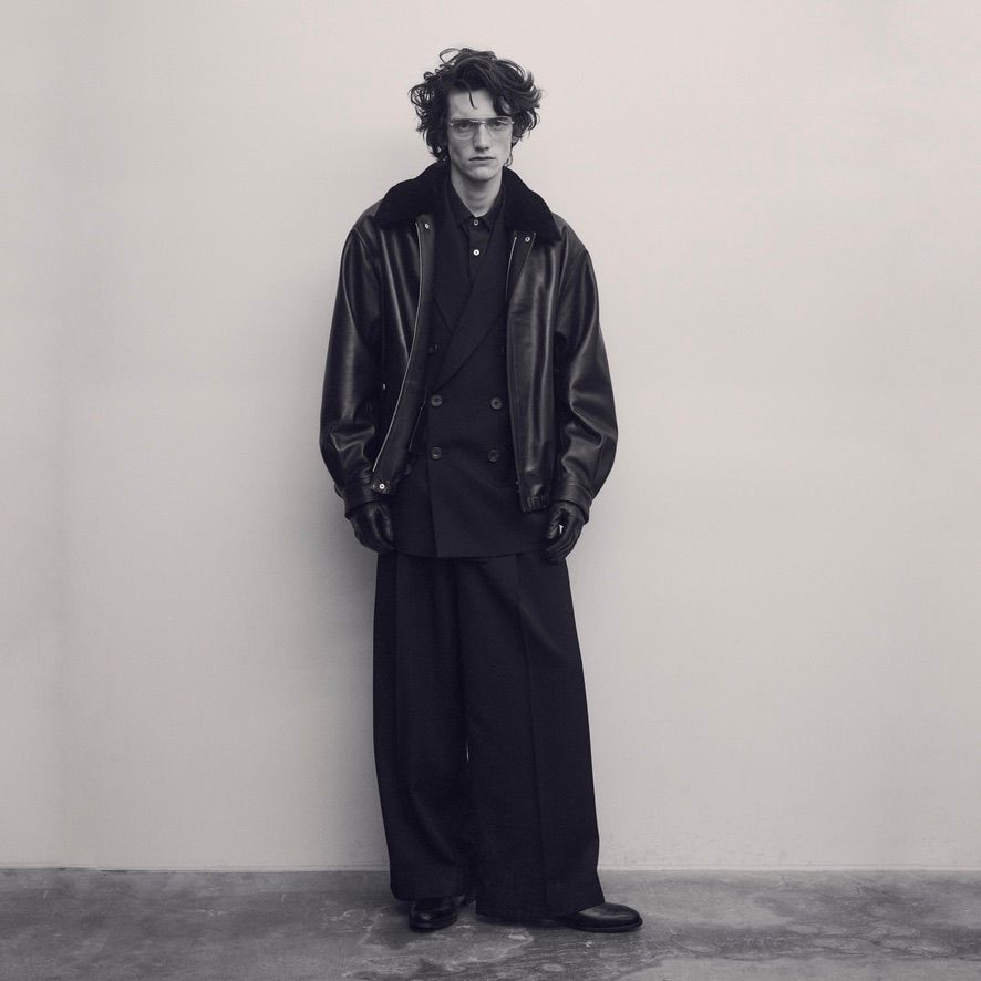 【残りわずか】Mouton Collar Sheep Leather Zip Jacket