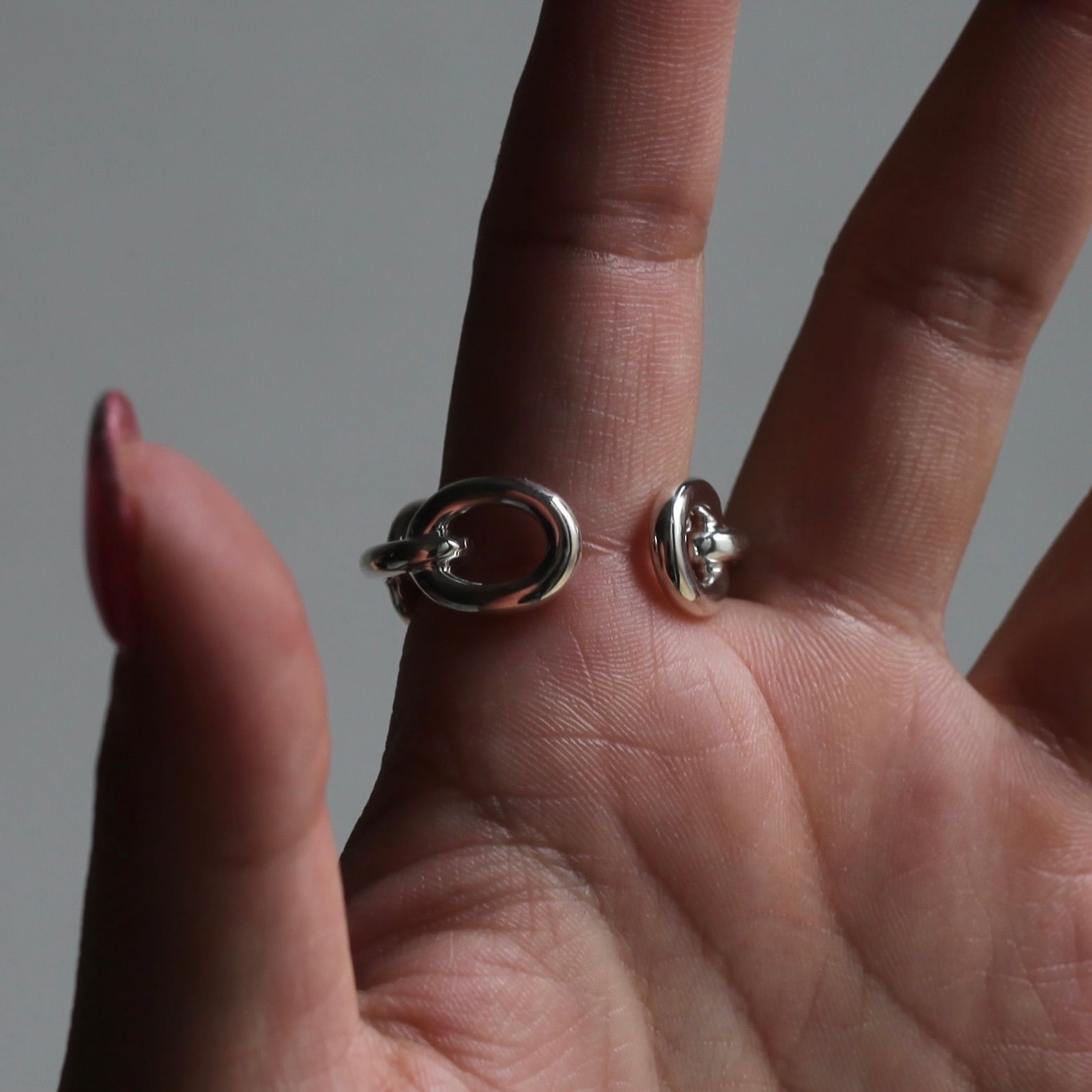 【残り一点】Oval Link Ring(SILVER)