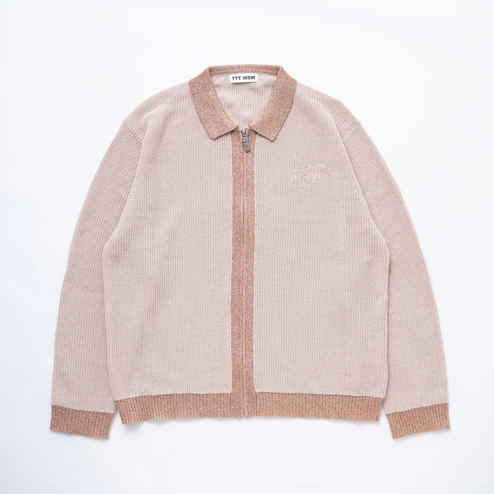 ずっと気になってた ttt_msw ブラック M cardigan up zip lame ...