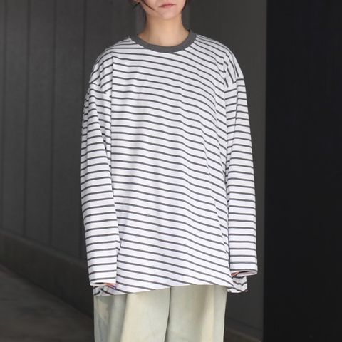 【残り一点】バイアスボーダーL/S TEE