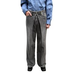 【残りわずか】Washed Denim Wide Pants(SHORT)