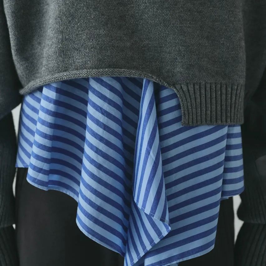【残り一点】Asymmetrry Hem Knit Tops
