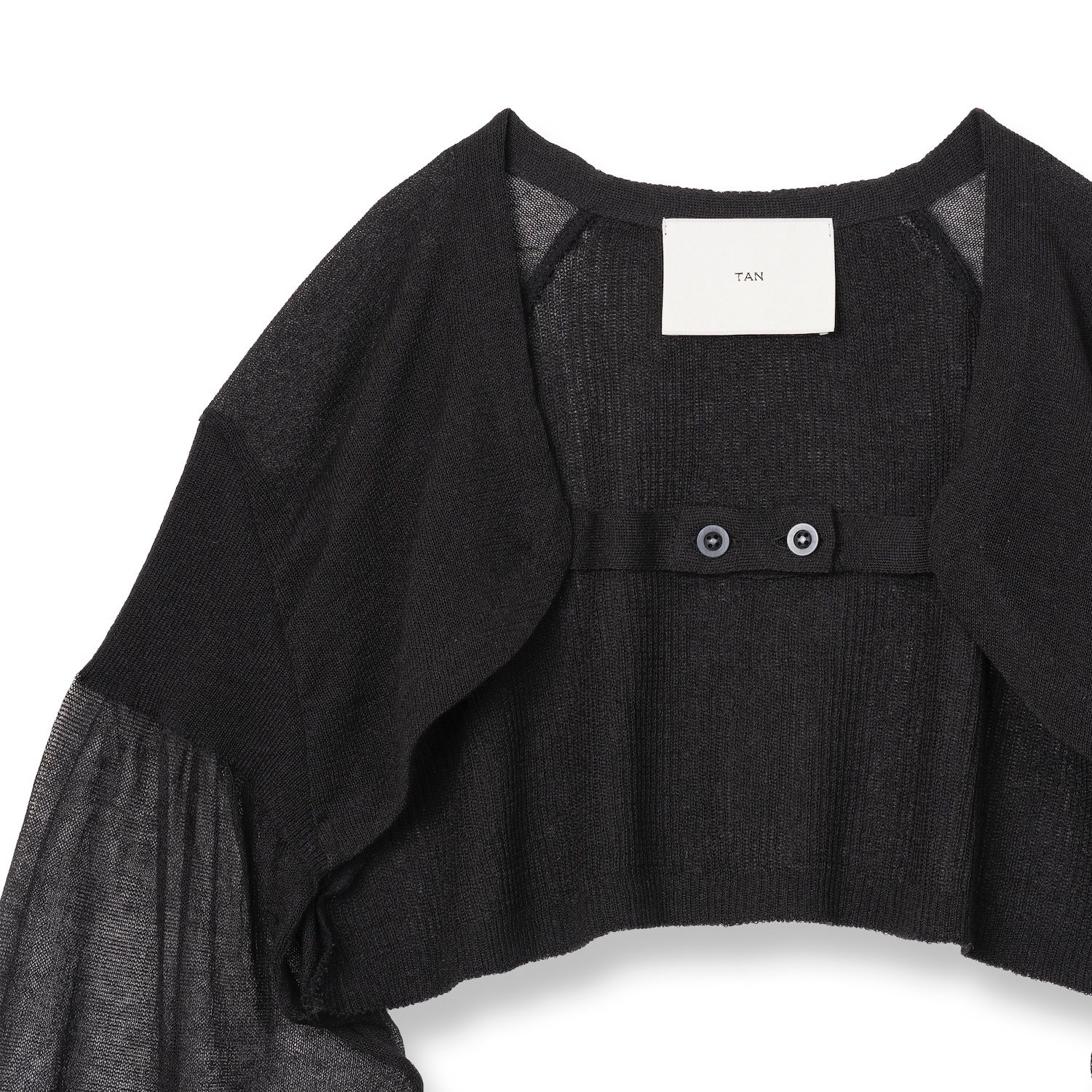 TAN - 【残り一点】Sheer Puffed Bolero | ACRMTSM ONLINE STORE