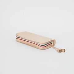 【残りわずか】Zip Pen Case(NATURAL×TRICOLOR)