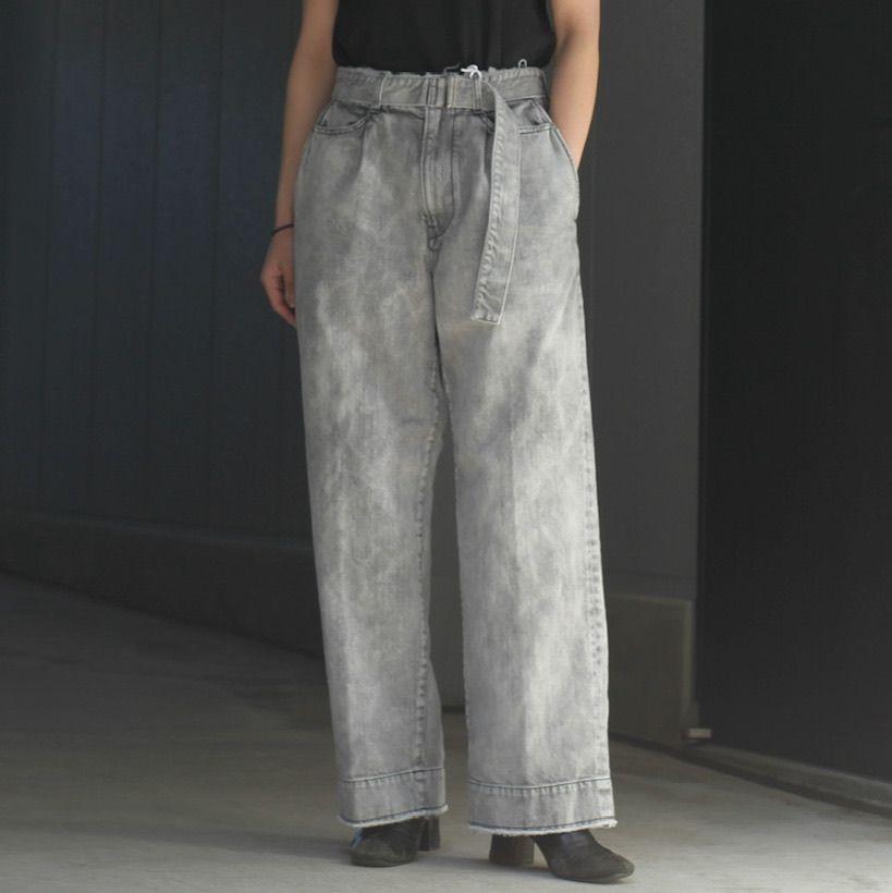 YOKE - 【残り一点】Cut-off Wide Denim Trousers | ACRMTSM ONLINE STORE