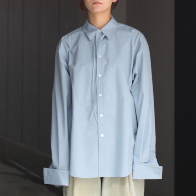 【残り一点】Ribbon Collar Shirts