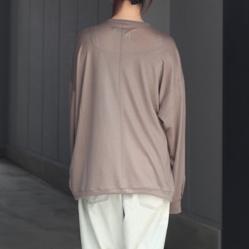 【残り一点】オーバーサイズリラックスウールL/S TEE