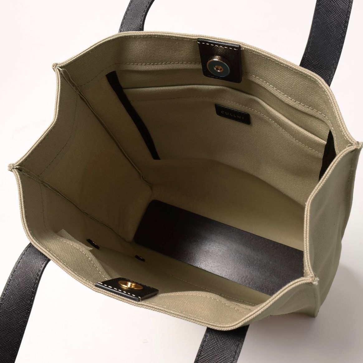 CULLNI - 【残りわずか】Leather Pocket Canvas Mini Tote