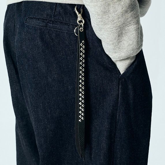 【残りわずか】Studs Leather Long Key Ring