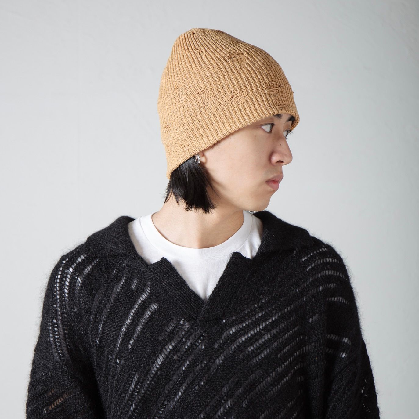 【残りわずか】Damage Summer Knit Beanie