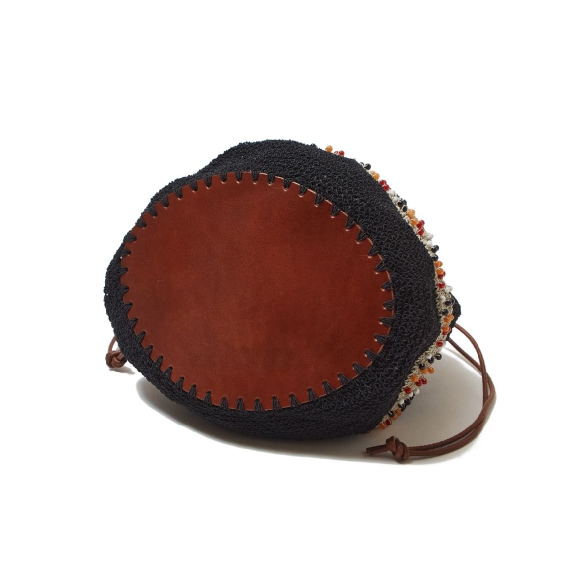 【残り一点】Knitting Beads Bag_L