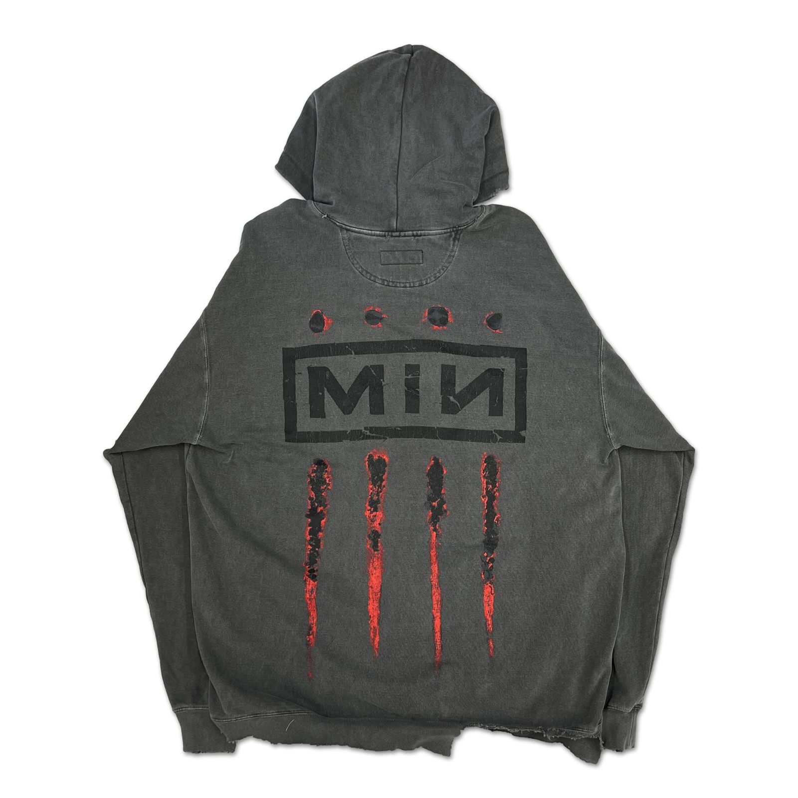 【残り一点】Bootleg Zip Up Hoodie With Damaged(ERROR S)