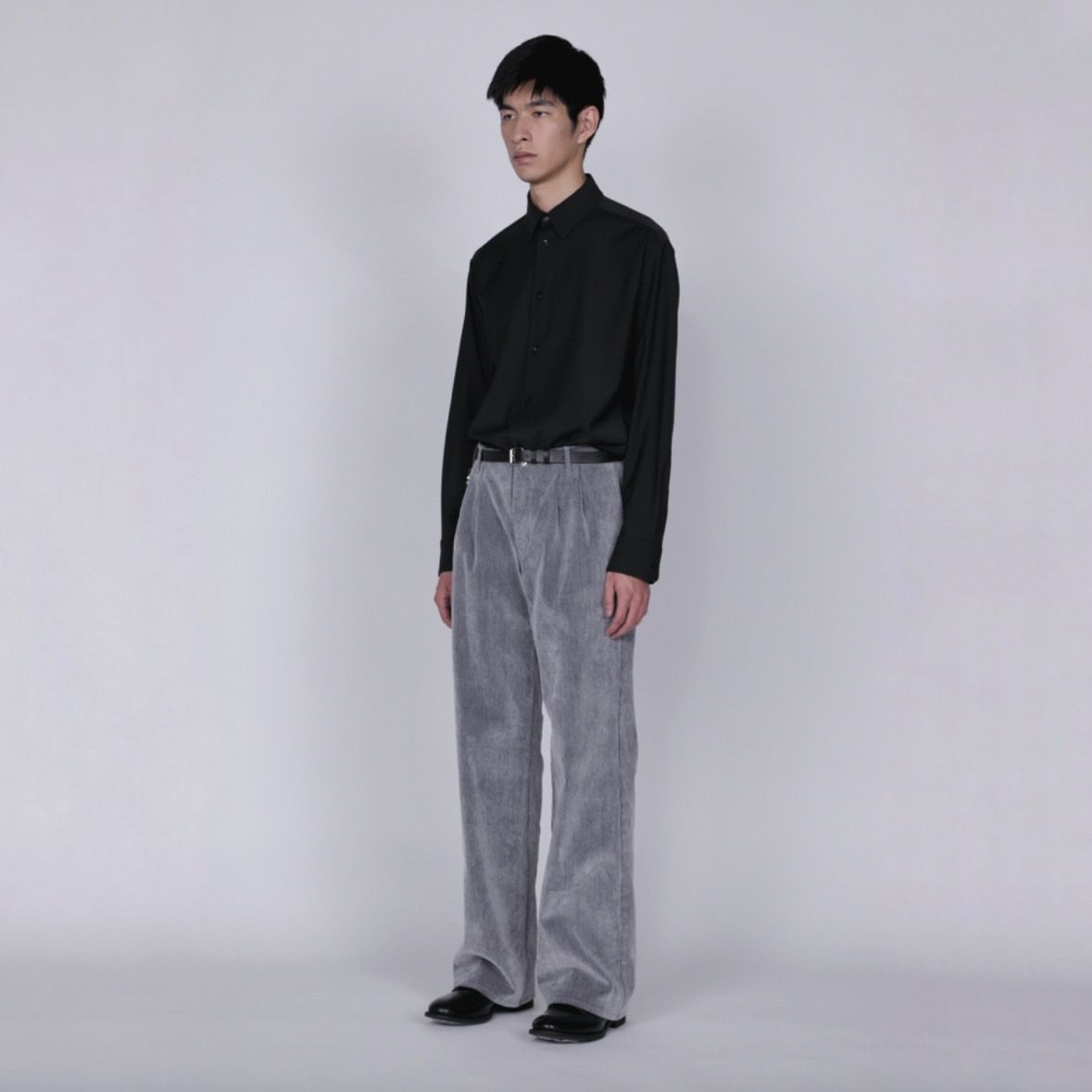 【残り一点】Flocked Denim Wide Tailored Pants