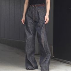 【再販売通知受付可能】3D Twisted Wide Leg Jeans