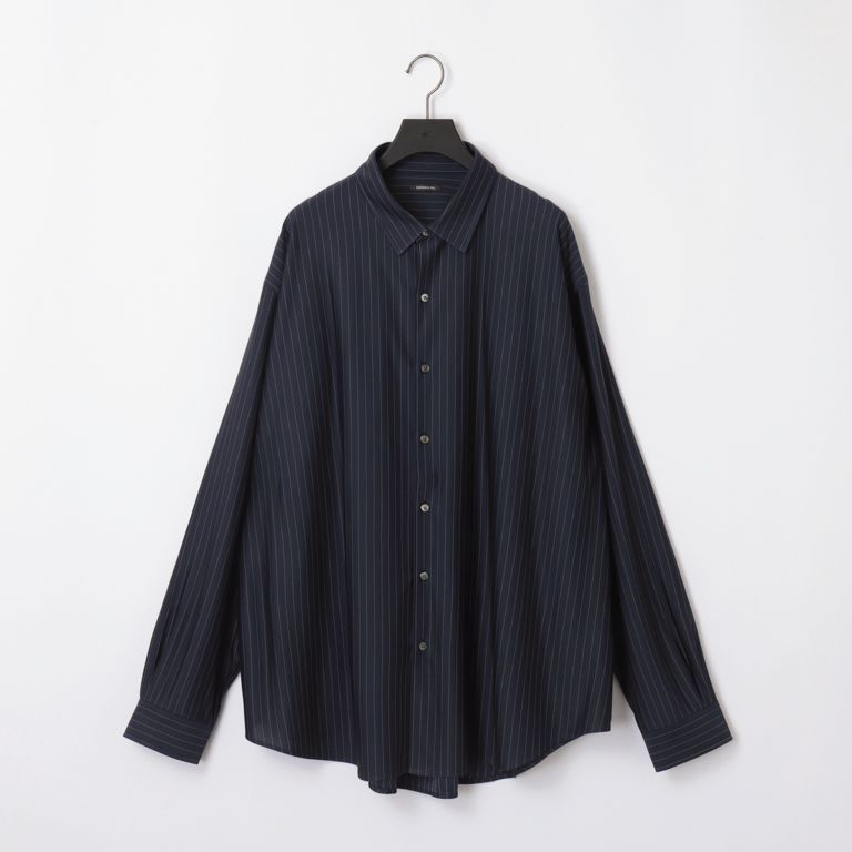 【残り一点】36G Silk Stripe Atmosphere LS Shirt