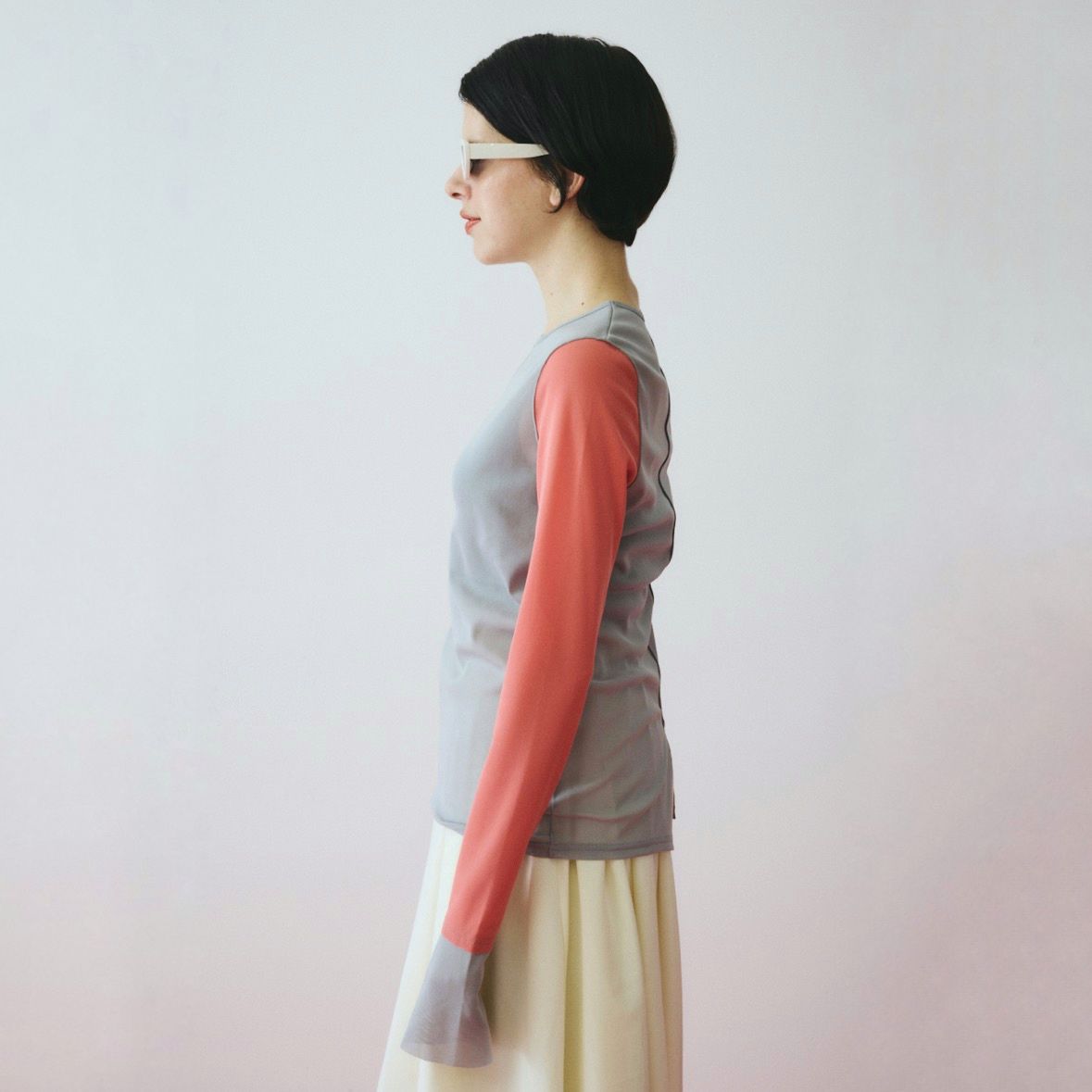 【残り一点】Bi Color Mesh Inner Tops