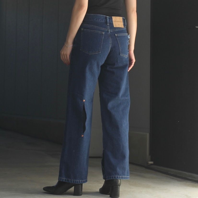 【残り一点】Layered Ripped Jeans