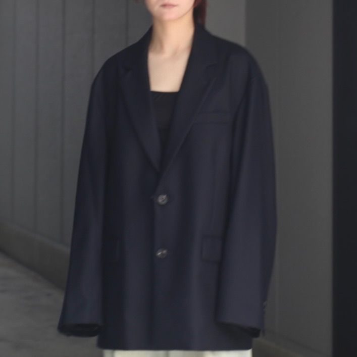 【残り一点】Wool Flannel Oversized Single Breasted Jacket