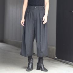 【残り一点】ウォッシャブルツイルワイドパンツ