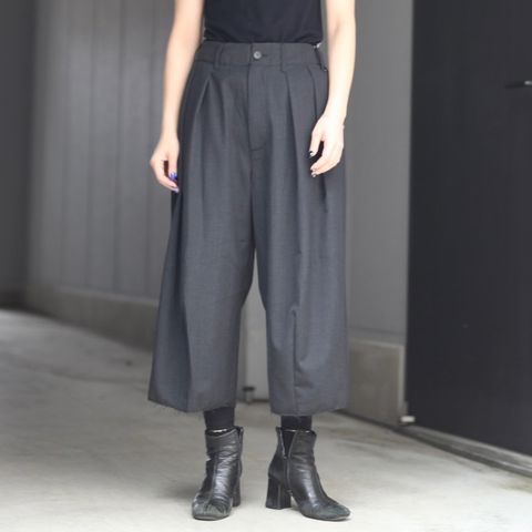 【残り一点】ウォッシャブルツイルワイドパンツ