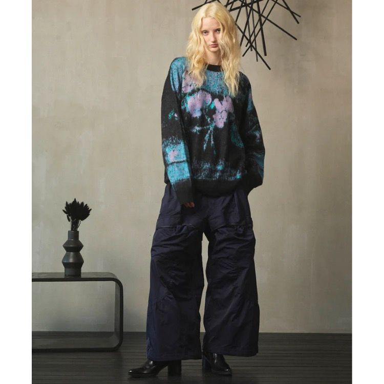 【残り一点】Contemporaryart Jacquard Shaggy Knit L/S