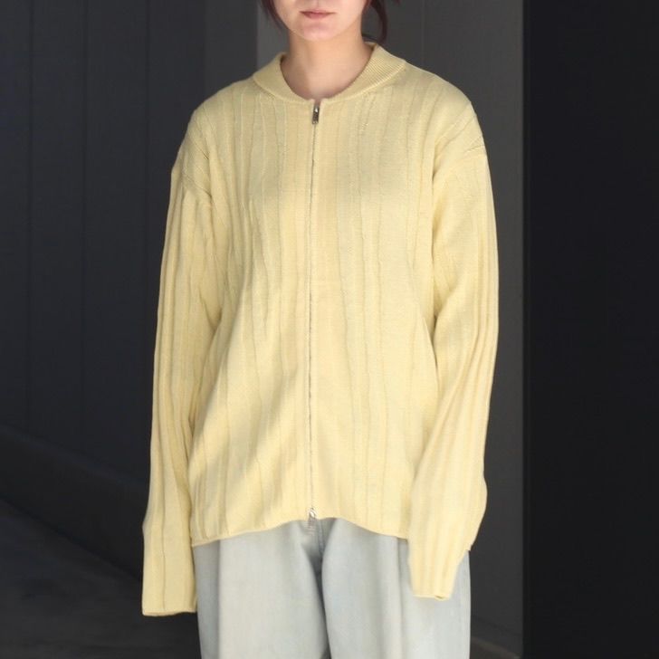 【残り一点】Random Rib Zip Knit Blouson