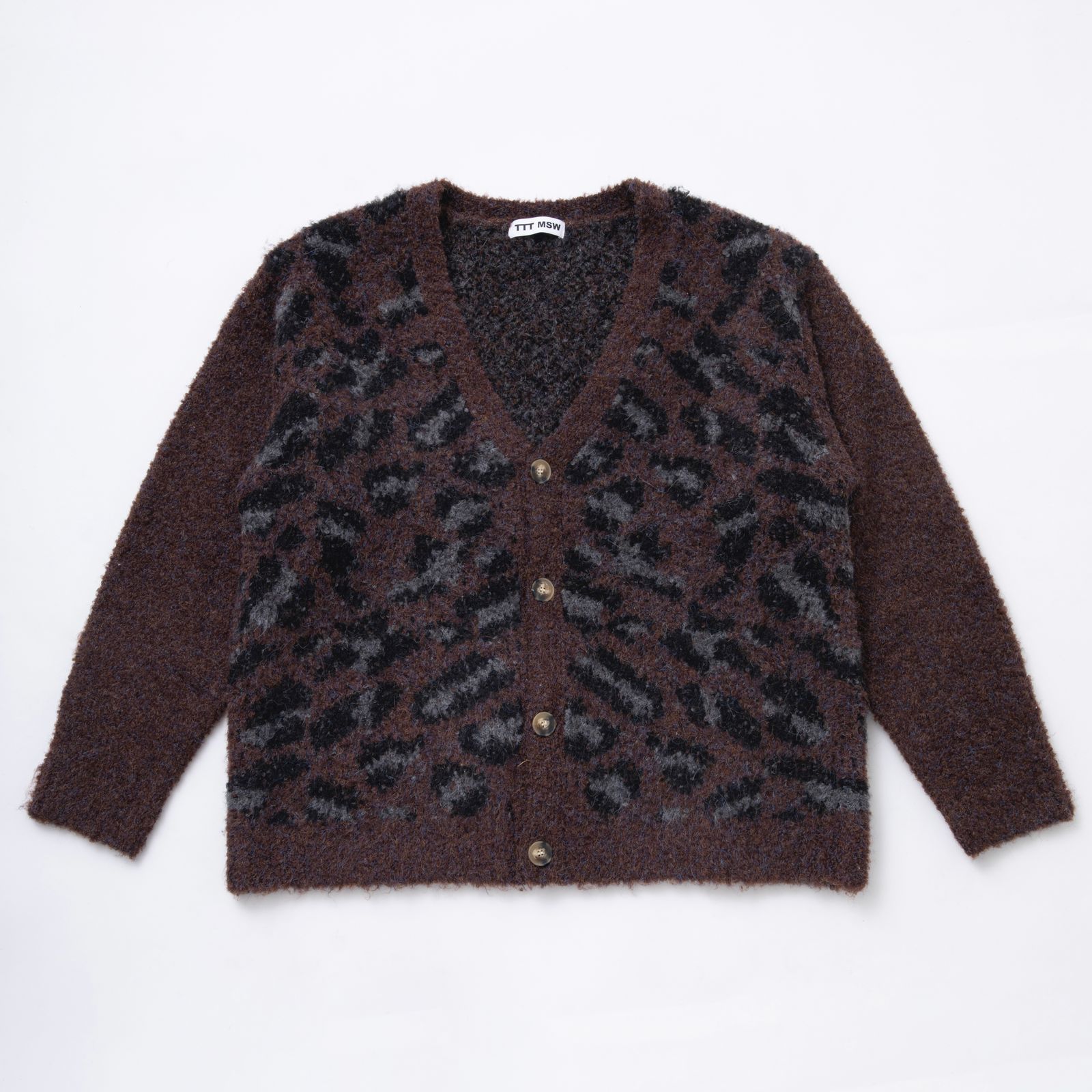 【残り一点】Leopard Knit Cardigan - M