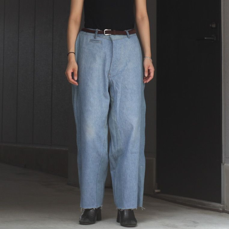 【残り一点】Reconstructed Super Baggy Slacks Denim_2(M)