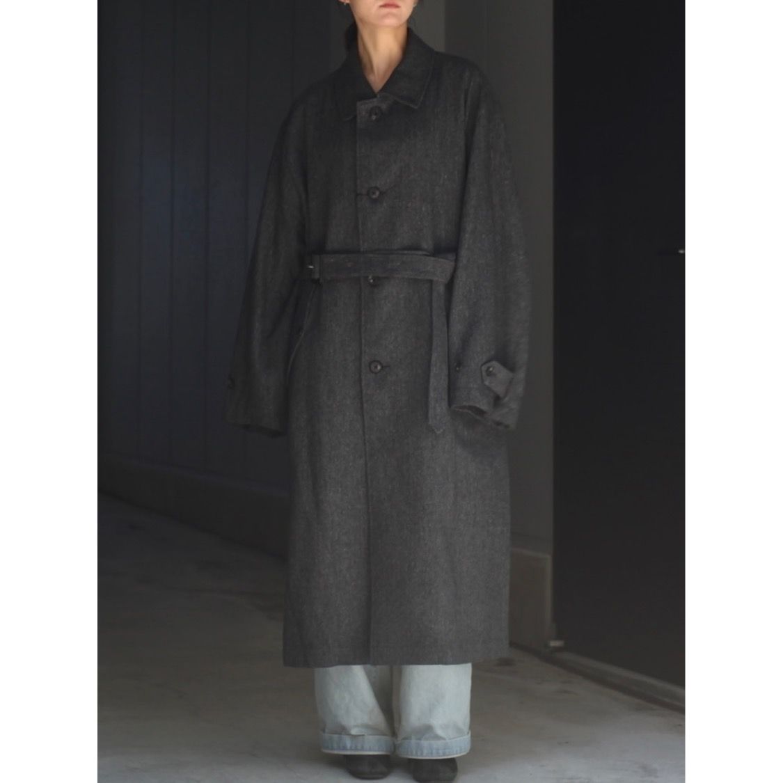 stein - 【残りわずか】Inverted Pleats Balmacaan Coat | ACRMTSM