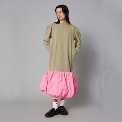 【残り一点】Balloon Hem Ponte Dress