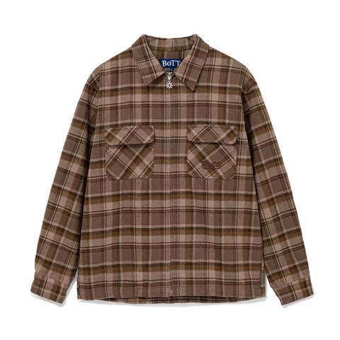 【残り一点】Zip-up Flannel Shirt