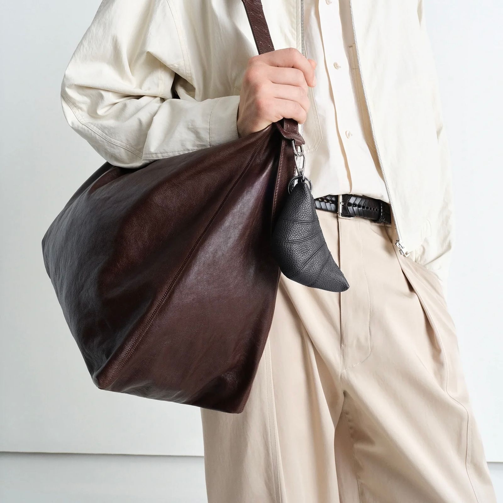 【残り一点】Mini Croissant Keyring(COW LEATHER)