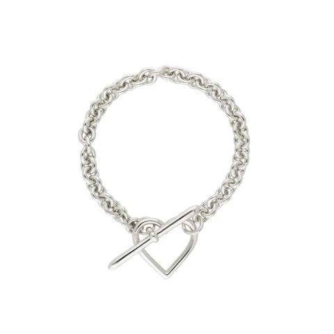 【残りわずか】Heart Bracelet_Small Link(SILVER)