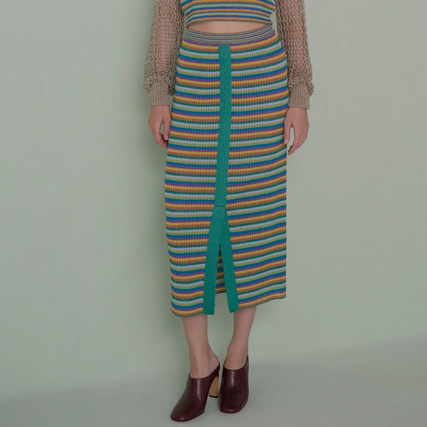 【残り一点】Lulex Multiborder Knitted Skirt