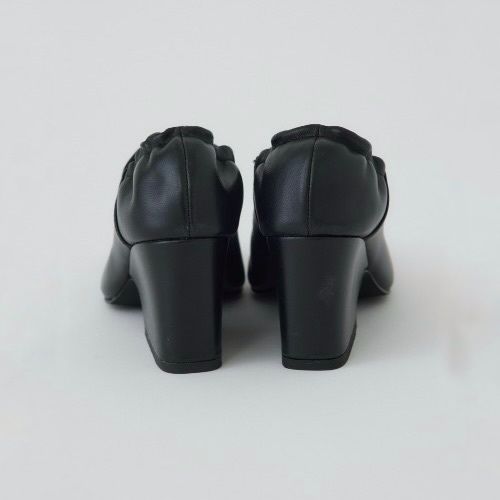 【残り一点】Leather Square Toe Heel