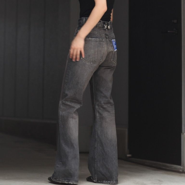 WEB限定カラー DAIRIKU DAIRIKU Flare Mud Vintage Denim Pants - www