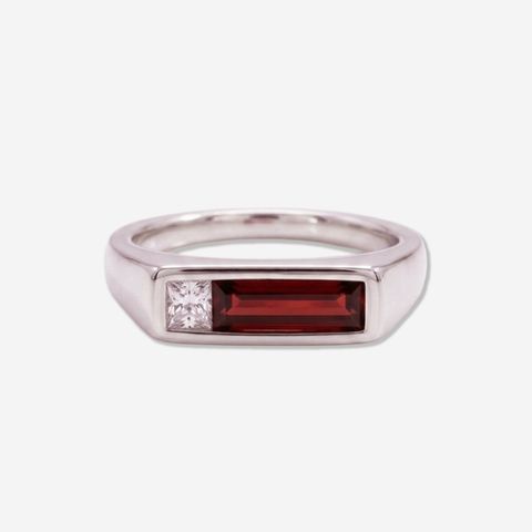 【残り一点】Lamp Signet(SILVER×RED)