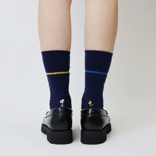 【再販売通知受付可能】Line Socks(ピーナッツギャング)