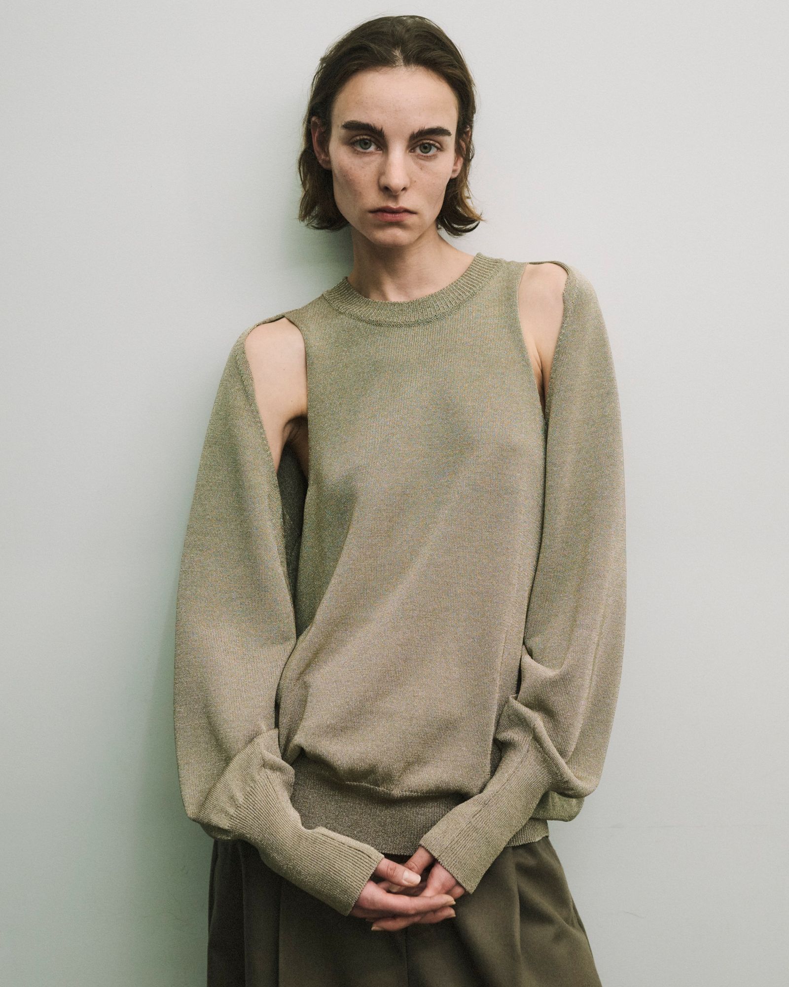 stein / シュタイン】GRADATION MOHAIR KNIT LS - BLUE BLACK