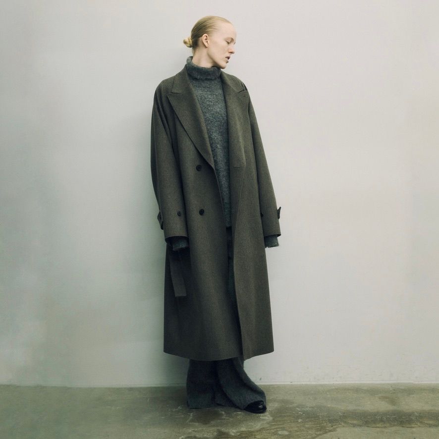 【残り一点】Wool/Alpaca Milled Knit Turtle Neck LS